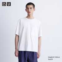 Базова біла футболка Uniqlo U Airism Oversized T-Shirt