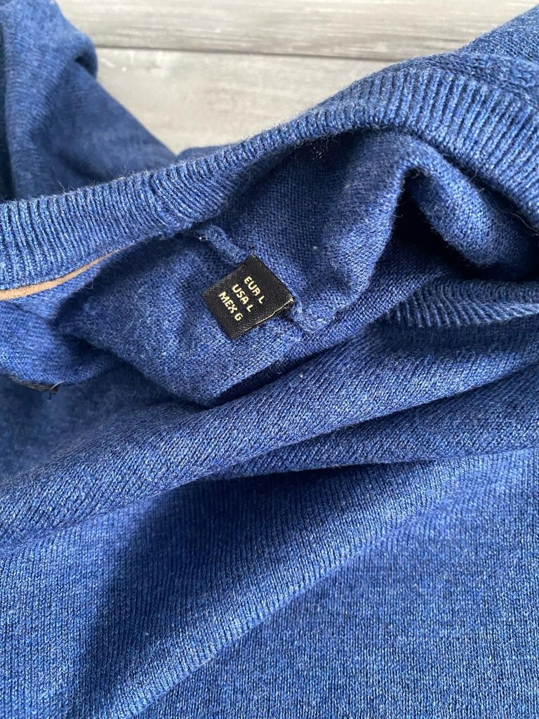 Sweter męski Massimo Dutti r L bawełna, jedwab, kaszmir