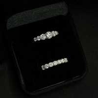 Каблучки з діамантами (муассанітами) 1,6 та 0,8 ct