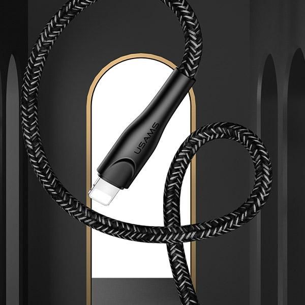 USAMS Kabel pleciony U41 lightning 3m2A czerwony/red SJ397USB02