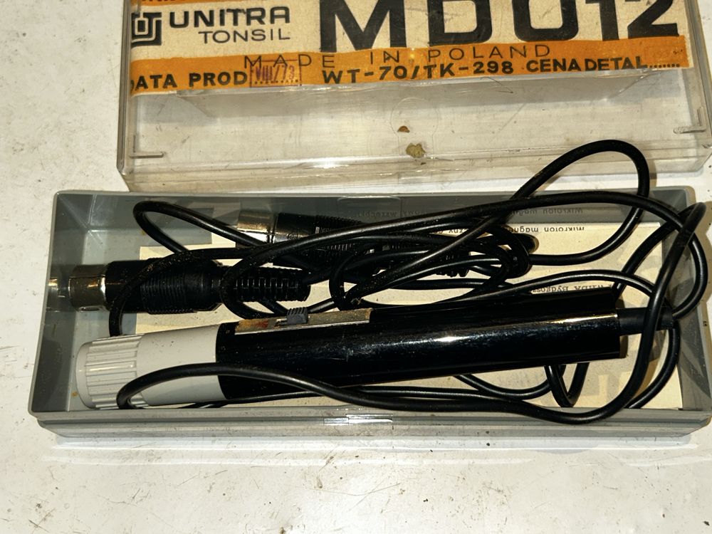 Mikrofon MDO12 Unitra Tonsil instrukcaja PRL !