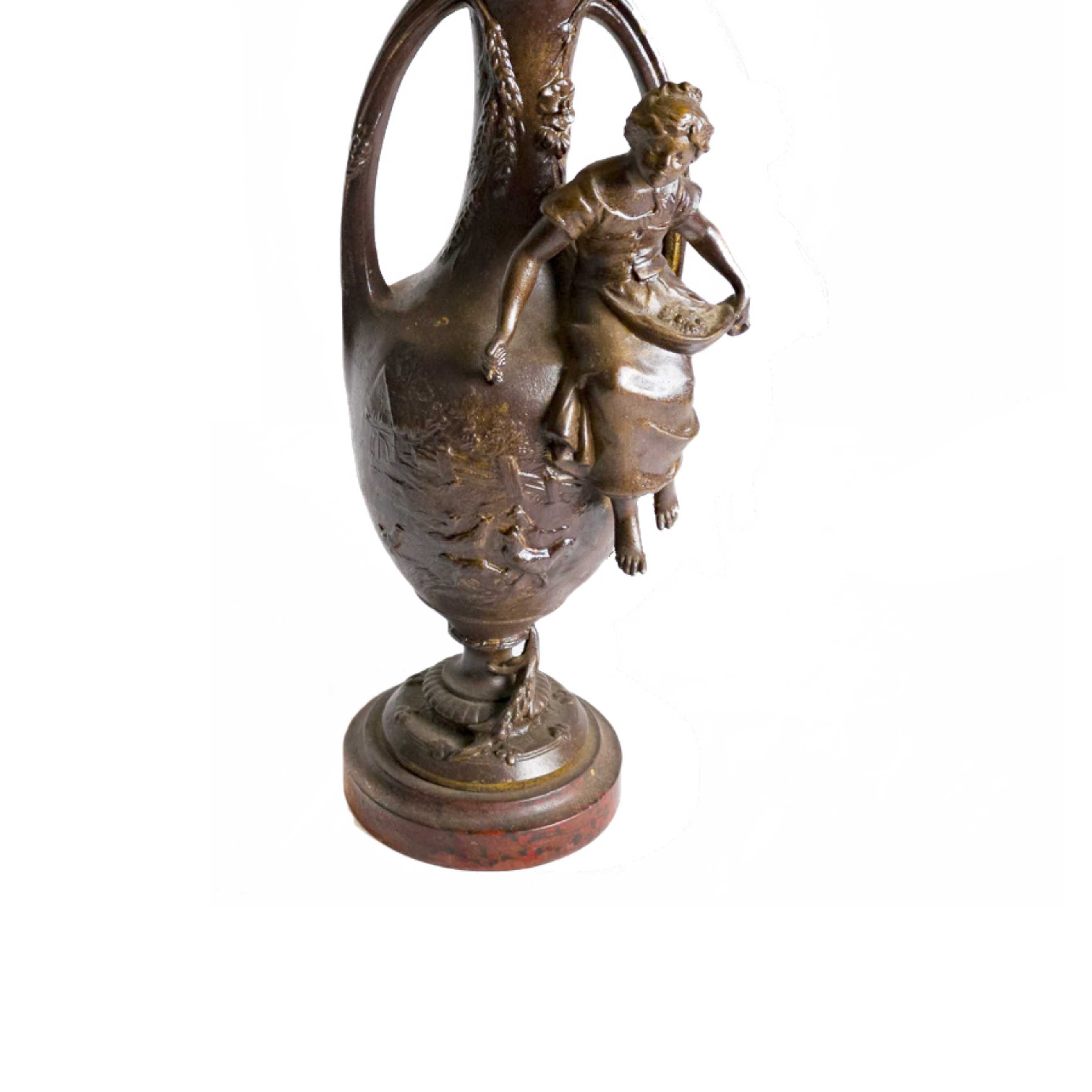 Escultura ânfora François Moreau Napoleão III | século XIX