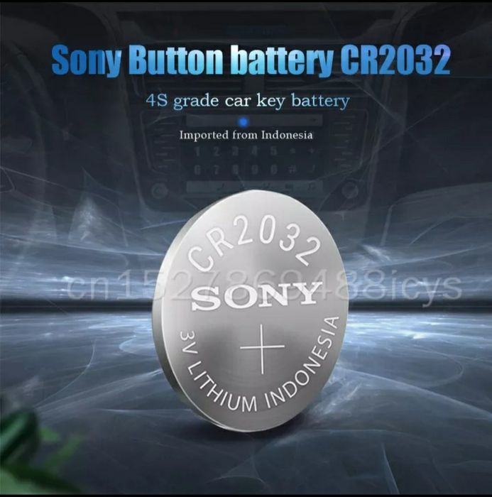 5 pilhas Sony CR 2032