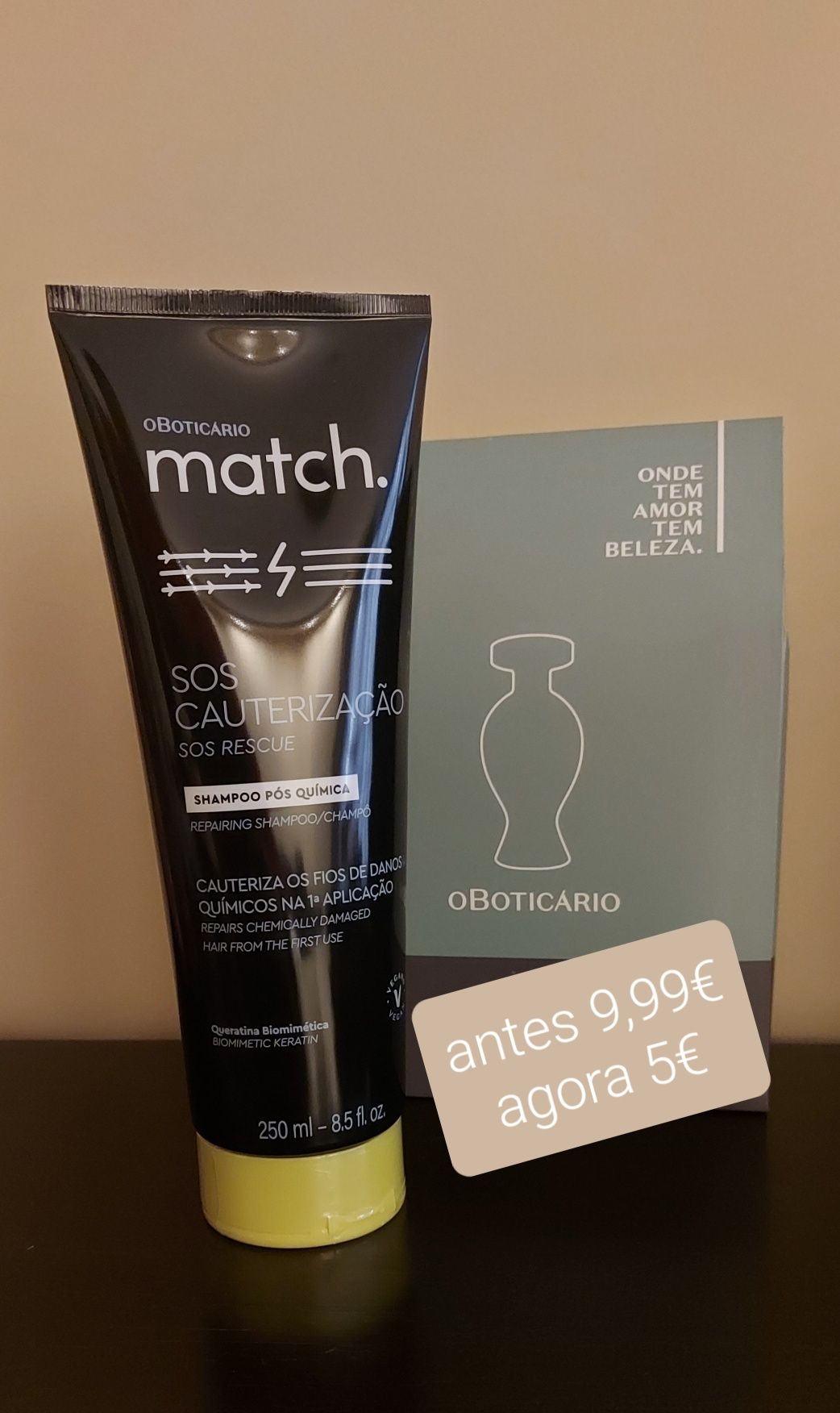 Shampoo match da boticário