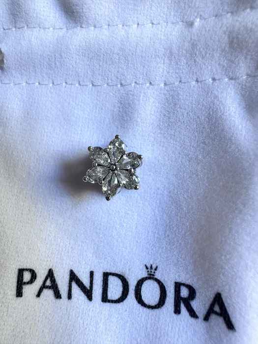 Charms Pandora koralik srebro ale s925 silver kwiatek