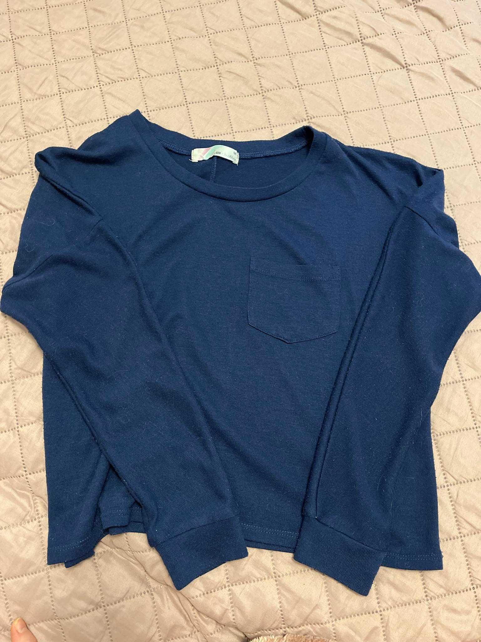 Zestaw 6szt. cienkie sweterki, bluzy XS-M