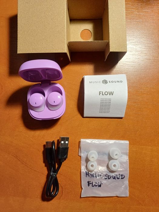 Słuchawki dokanałowe CELLULARLINE Flow Fioletowy