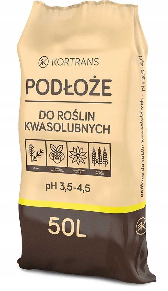 Torf kwaśny, podłoże do roślin kwasolubnych 50 L