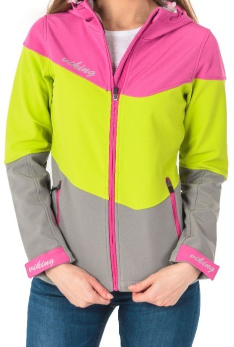 Viking Kurtka damska SoftShell Norman wielokolorowa r. M ,L /
