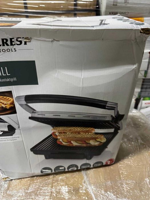 Grill elektryczny Panini SilverCrest SPM 2000 E2 srebrny/szary 2000