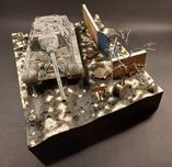Gotowa diorama makieta model niszczyciel czołg Jagdtiger 1:35 Tamiya