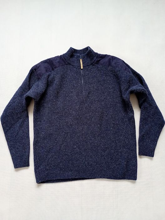 McKenzie gruby wełniany sweter męski XL w góry