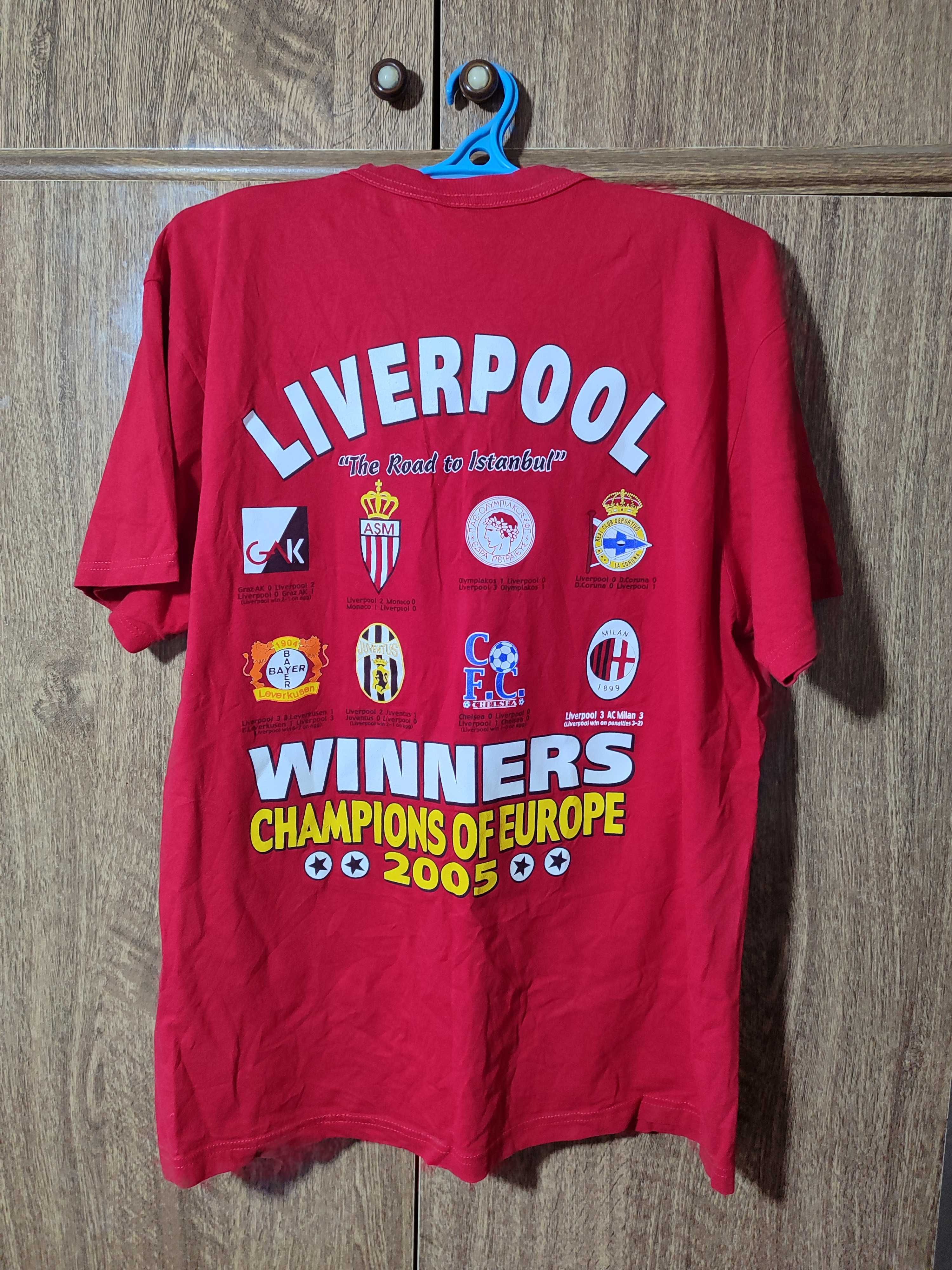 Футболка Ліверпуль переможець Ліги Чемпіонів Liverpool 2005 розмір M/L