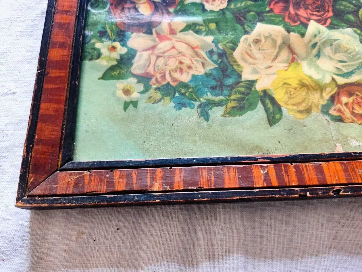 Quadro antigo com imagem do Menino Jesus