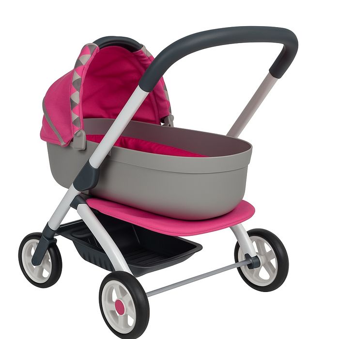 Carrinho de Bonecas Bébé Confort – Rosa e Cinzento