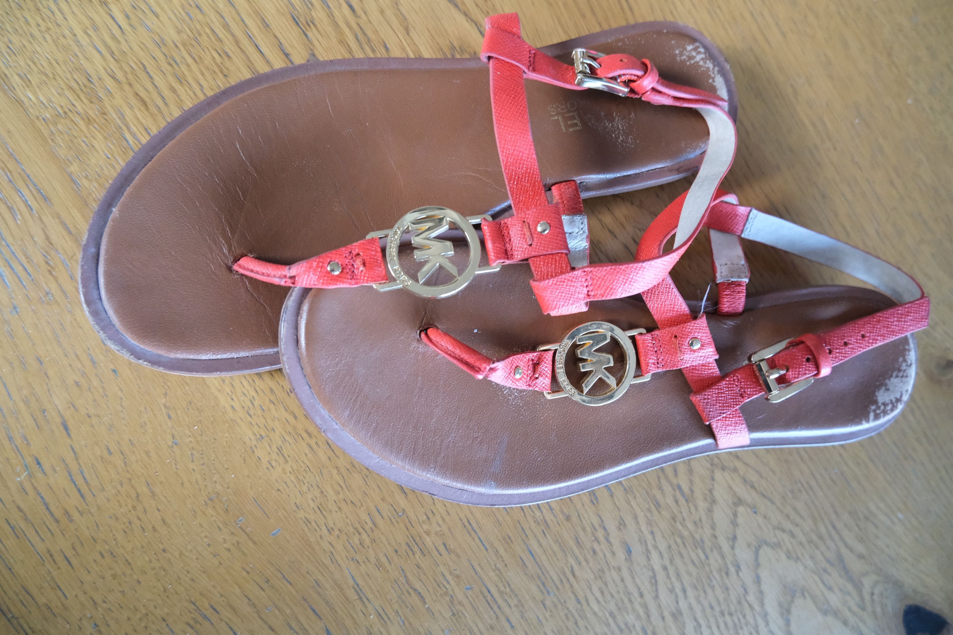 sandały Michael Kors r. 36 (6) skóra czerwone
