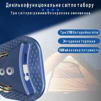 Мощный LED Светильник аккумуляторный 80W, Powerbank 15600 Mah, USB