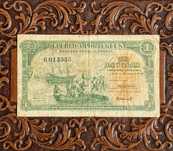 1 Um Angolar de Angola Nota Rara República Portuguesa do ano de 1948