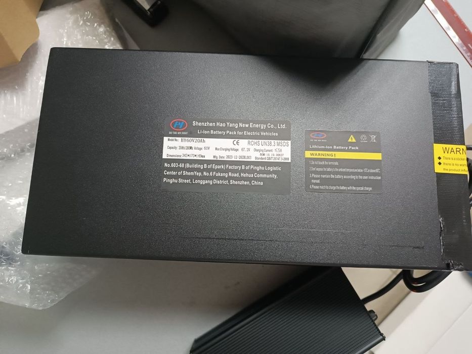 Литийионный lithium -ion аккумулятор к электроскутеру cityCoco 60v20ah