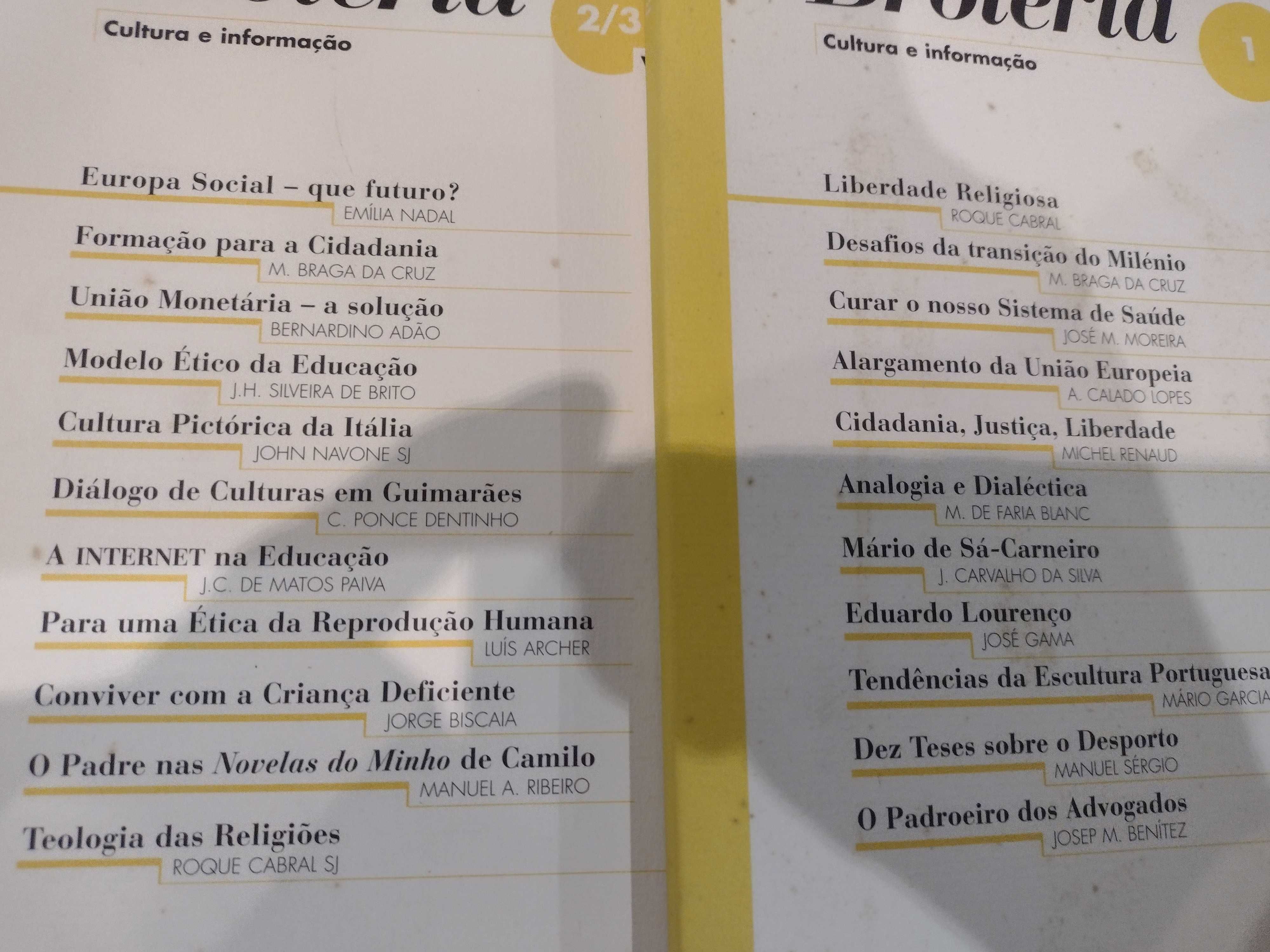 Brotéria Vol. 145 - 4 livros (1997)