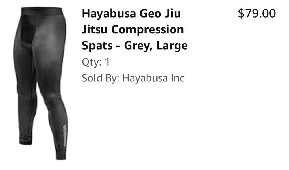 Тайтси Hayabusa Geo Jiu Jitsu Compression Spats / оригінал / леггинсы