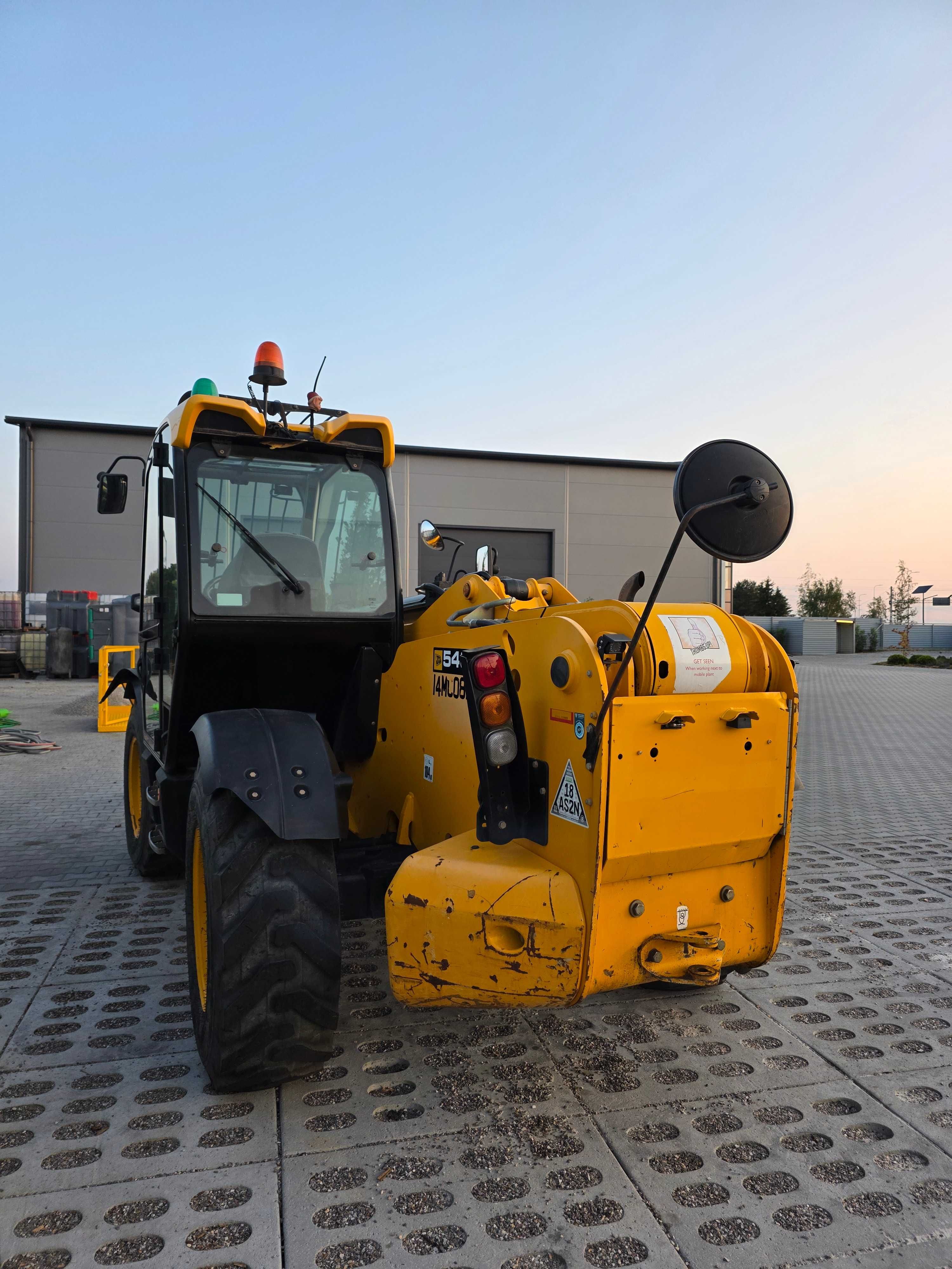 JCB 540 140 Hi-Viz Klima Widły Łyżka, przesuw boczny, 2018 rok, UDT