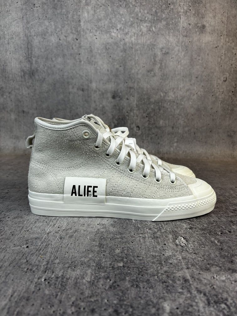 Adidas nizza hi alife white кеди