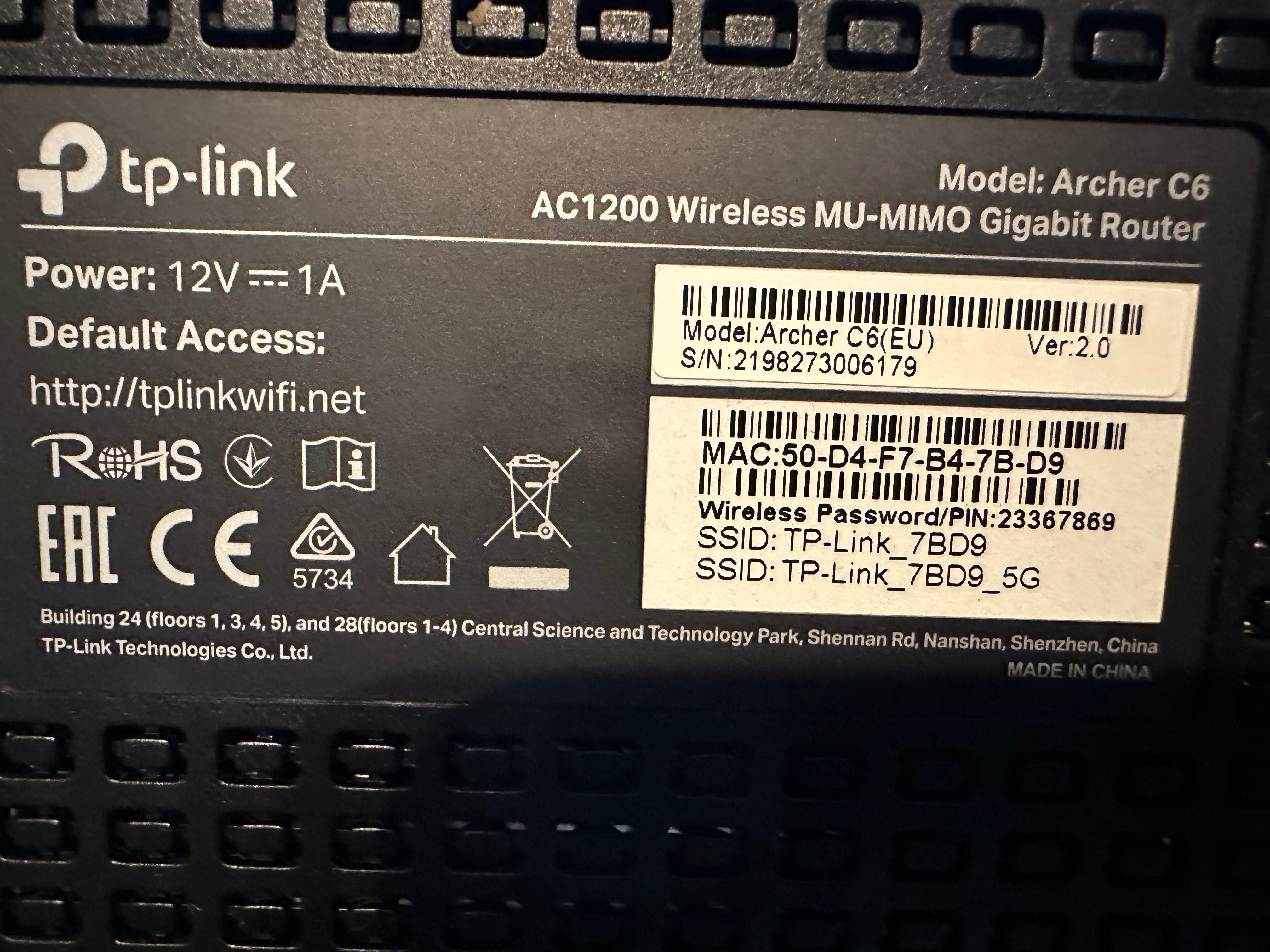 Router TP Link AC 1200