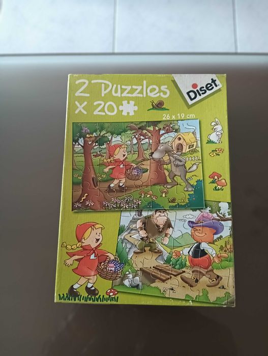 Puzzle Capuchinho Vermelho - 2 em 1 da Diset