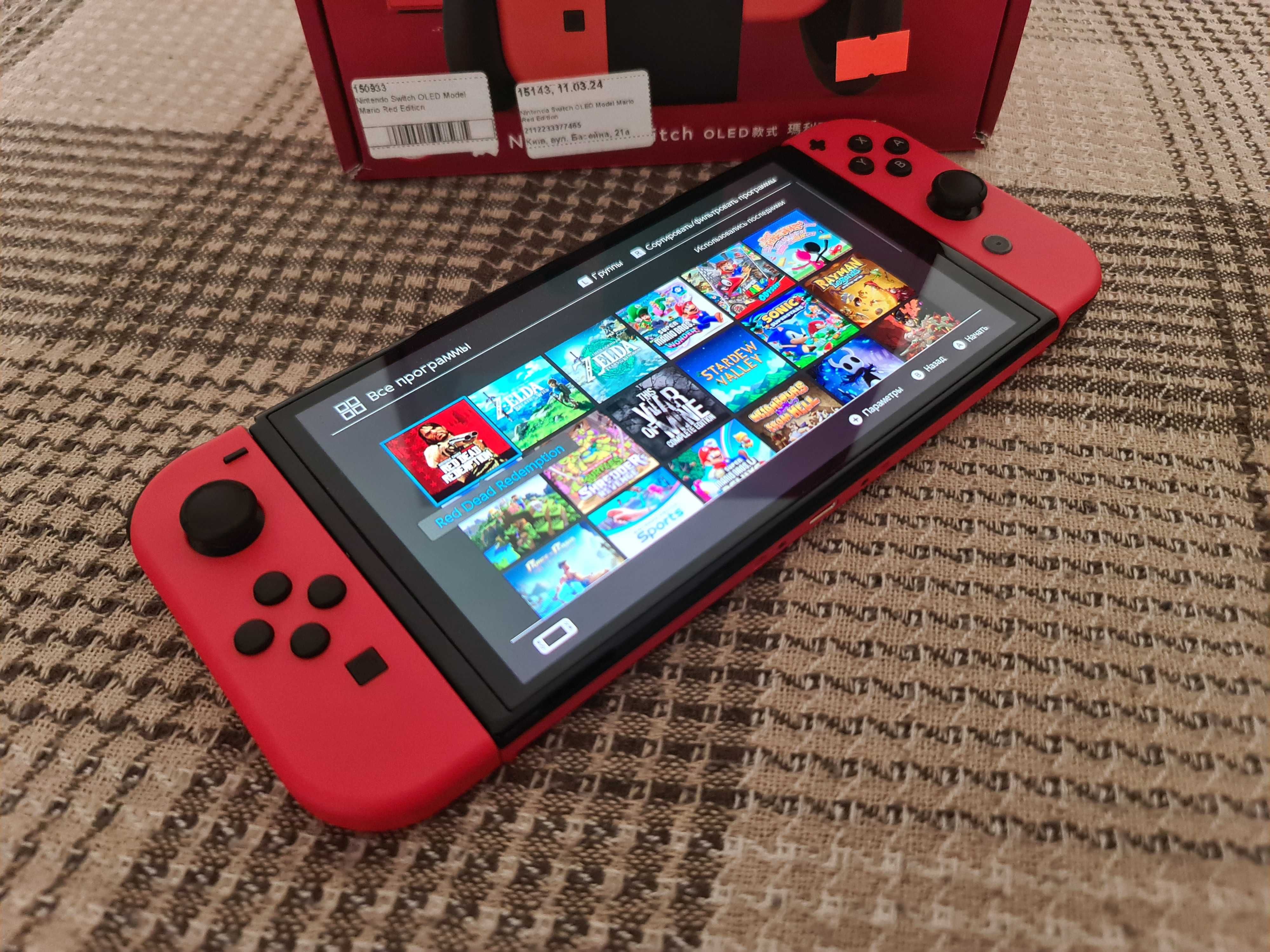 Nintendo switch oled нова + багато ігор, кп 128 gb