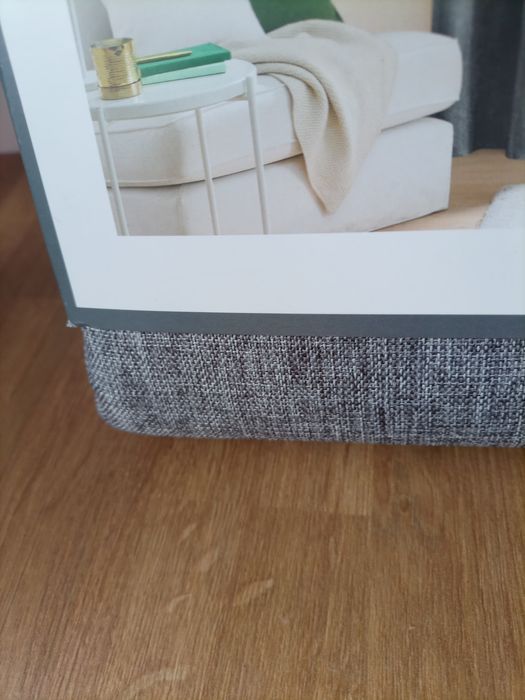 2 strukturalne zasłony styl boho materiał jak len Smukee 2sztuki