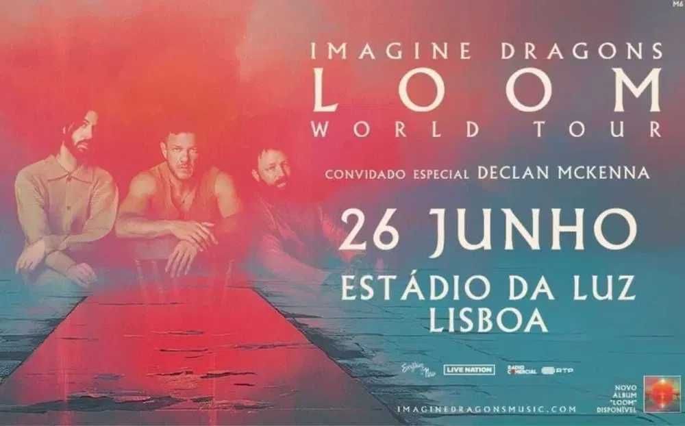 Bilhete Imagine Dragons Bancada piso 3 26 Junho Lisboa