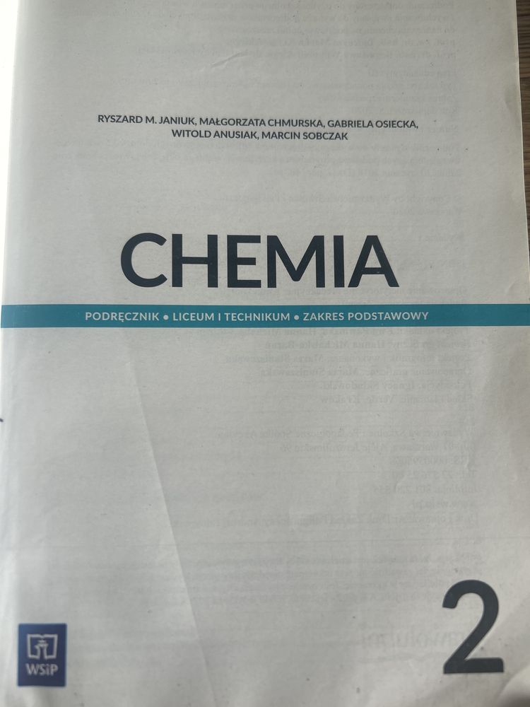 Chemia 2 zakres podstawowy