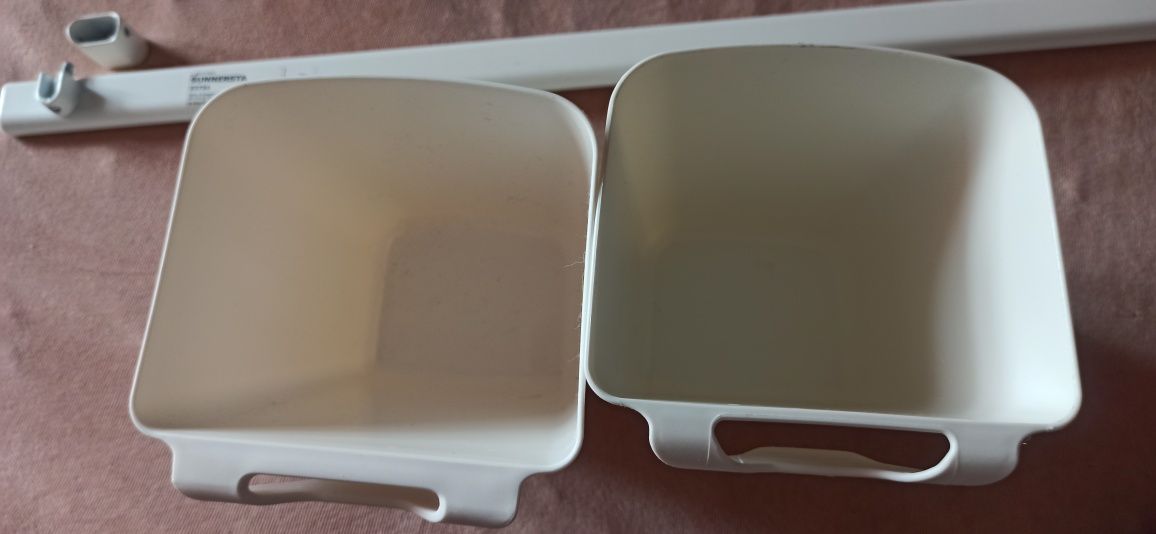 Drążek i pojemniki IKEA