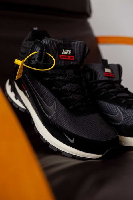 Мужские зимние кроссовки с мехом Nike Rivah High "Dark Grey" Cordura