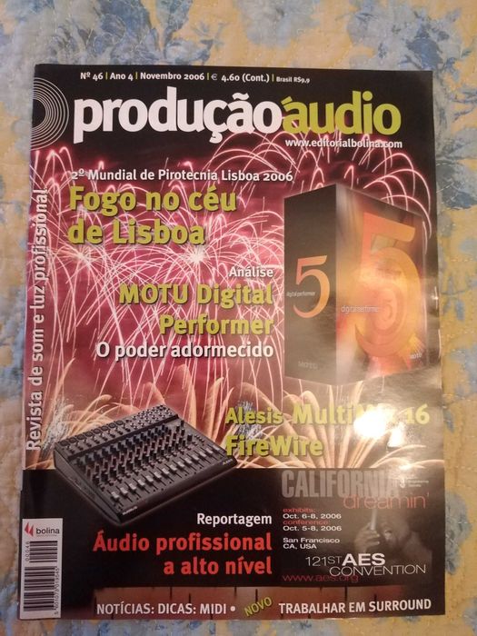 Lote revistas produção áudio