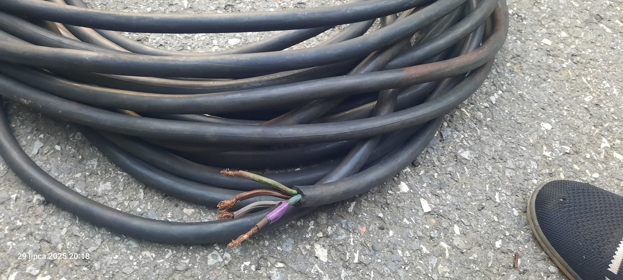 Kabel 4 żyłowy na siłę