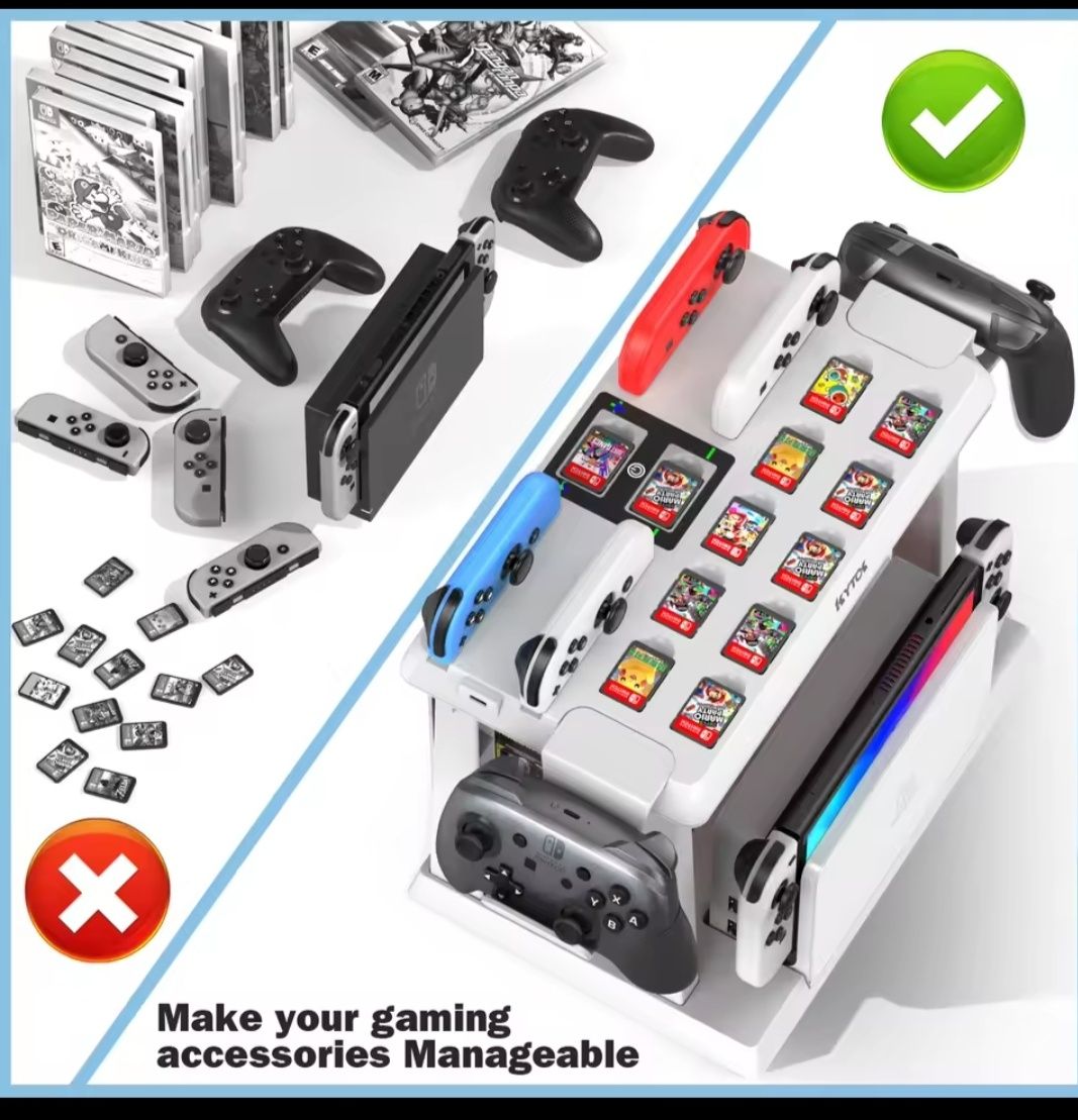 Подставка для Nintendo Switch,Зарядное устройство Kytok,для Joy-Con