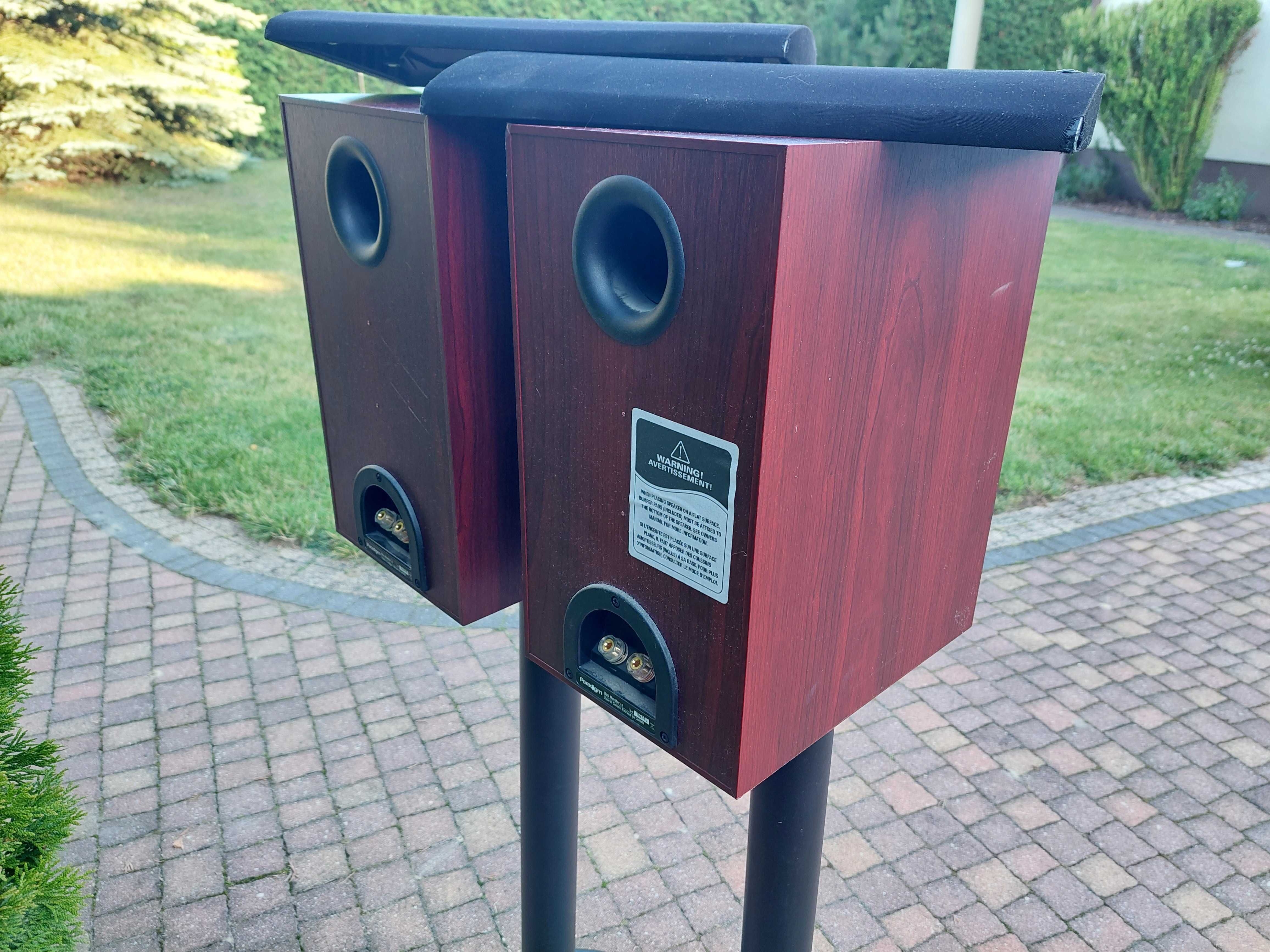 Kolumny Paradigm Monitor ze standami  i kablami kimber kable