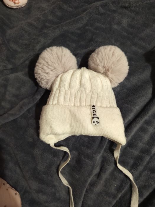 Комбинезон зимний в подарок шапка