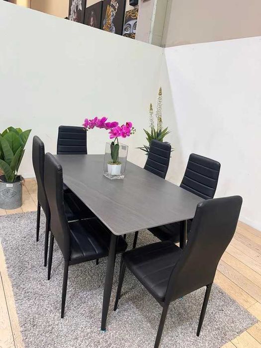 Mesa de jantar barata com 6 cadeiras - entrega gratuita