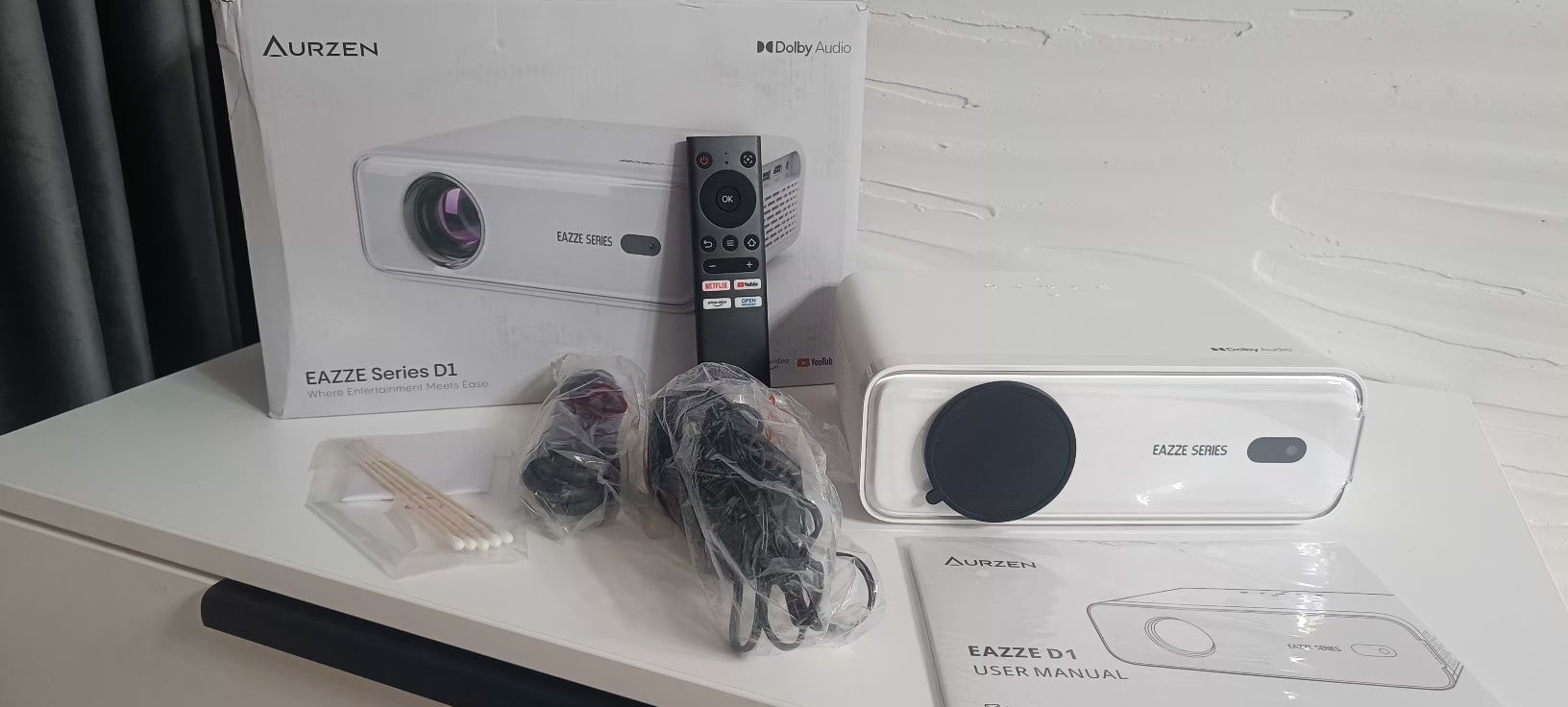 Проектори AURZEN EAZZE D1, С26С, С58, Андроид, Автофокус,4К,