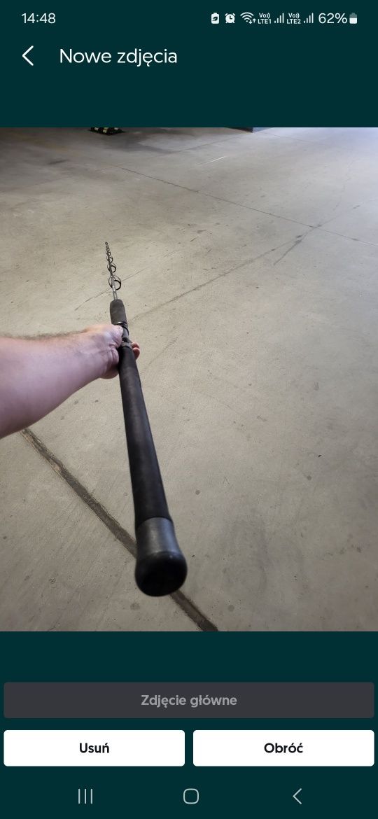 Wędka Sumowa, Shimano Beastmaster Catfish fireball, Vertical sum