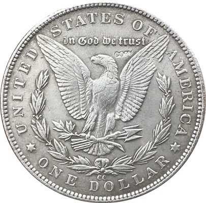Сувенирная монета 1 Morgan Dollar 1881 CC («Моргановский доллар»)