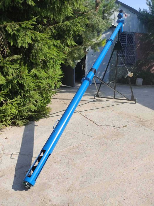 Погрузчик зерна, шнек с подборщиком. Навантажувач з підбирачем