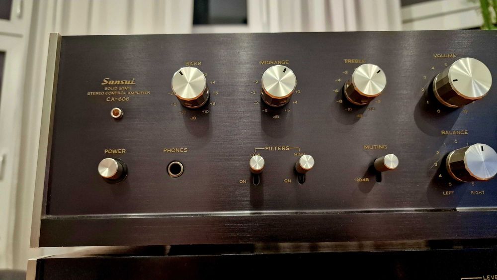 Wzmacniacz koncówka Sansui BA-150 preamp Sansui CAC-606