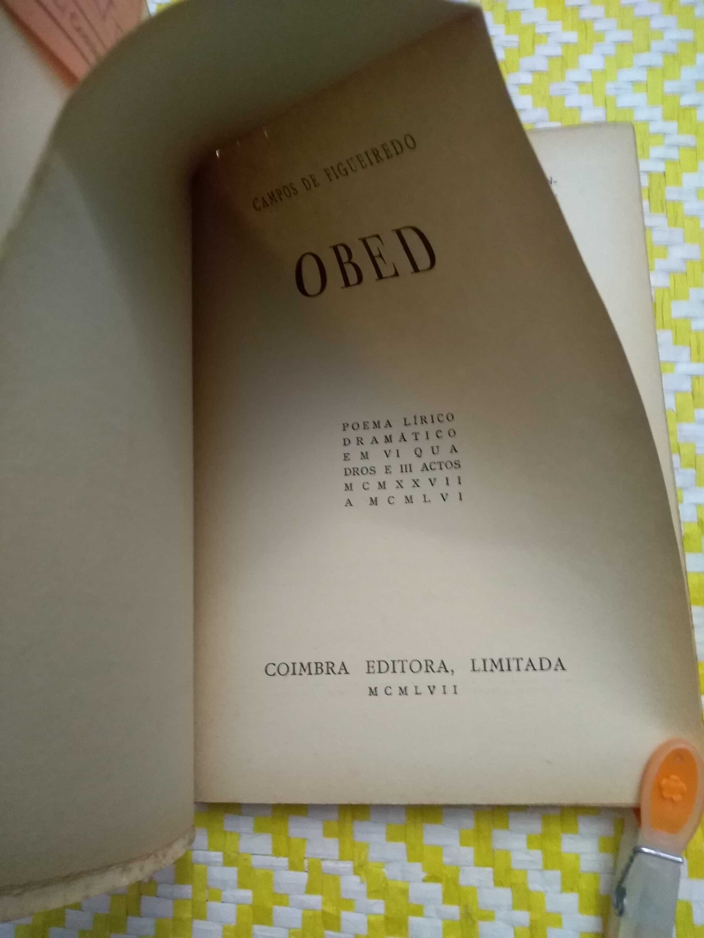 OBED
Poema lírico dramático 
Campos de Figueiredo