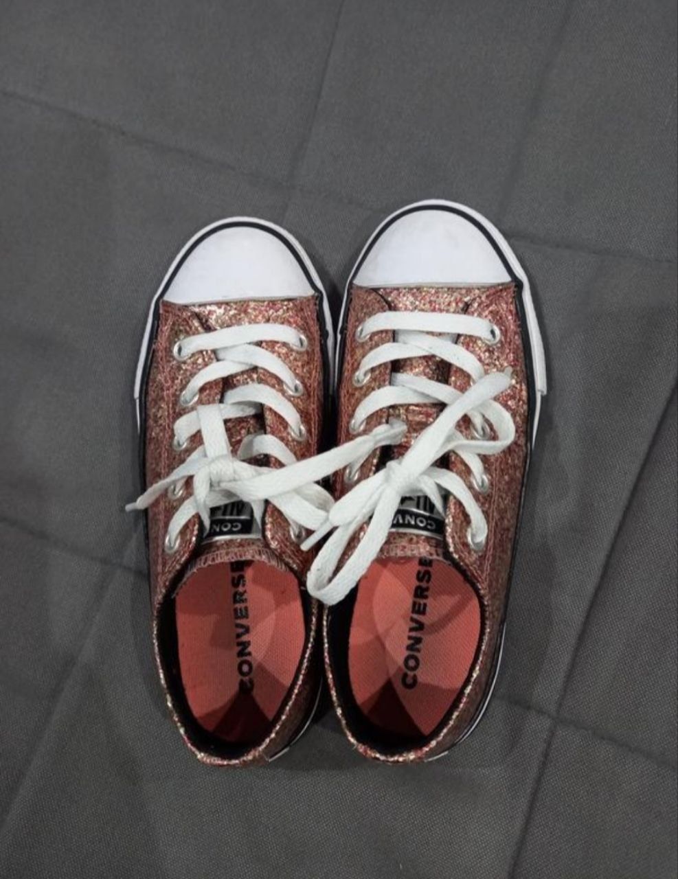 Кеди на дівчинку з блискітками Converse
