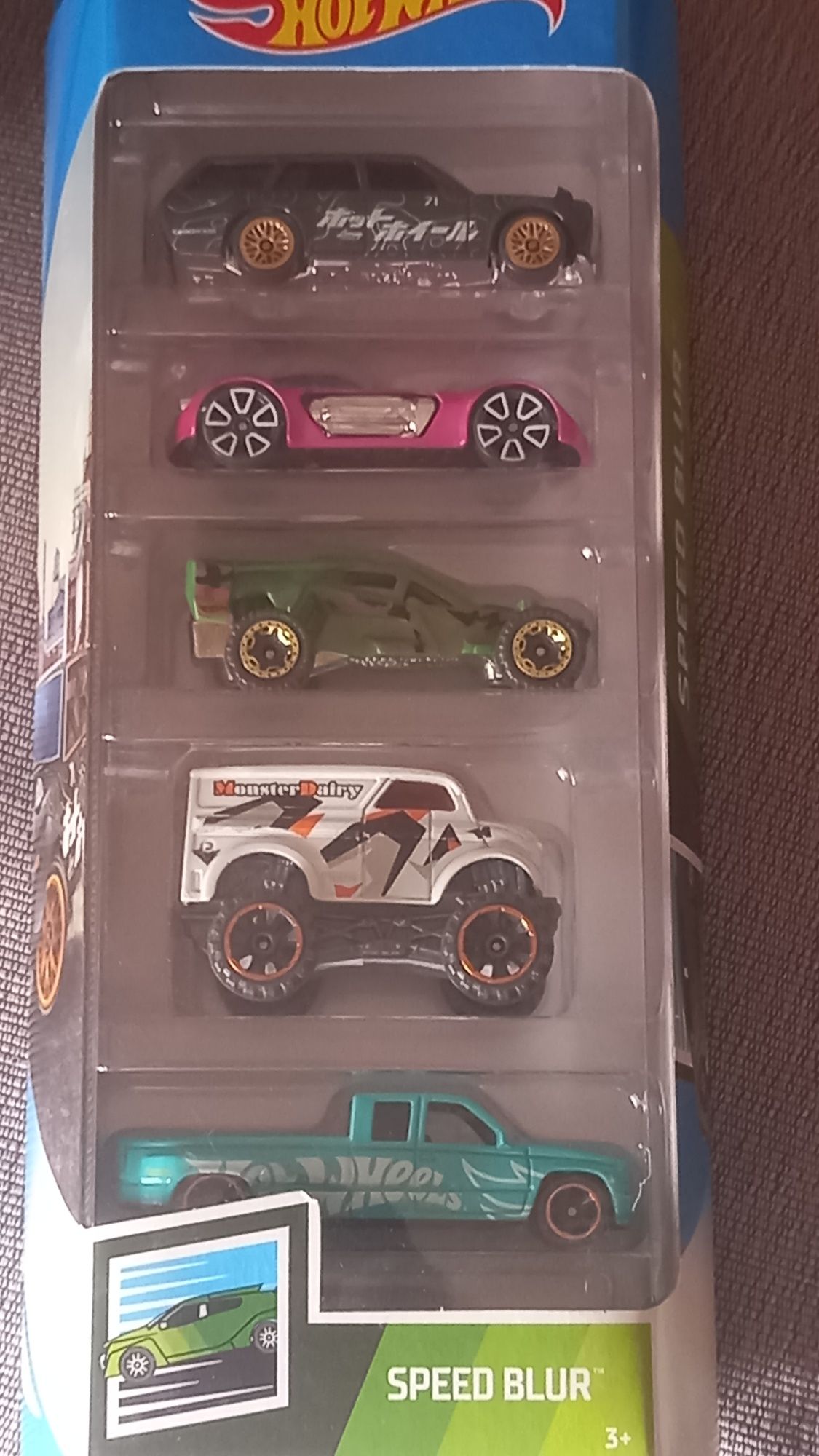 Pack's de 5 miniaturas  hot wheels