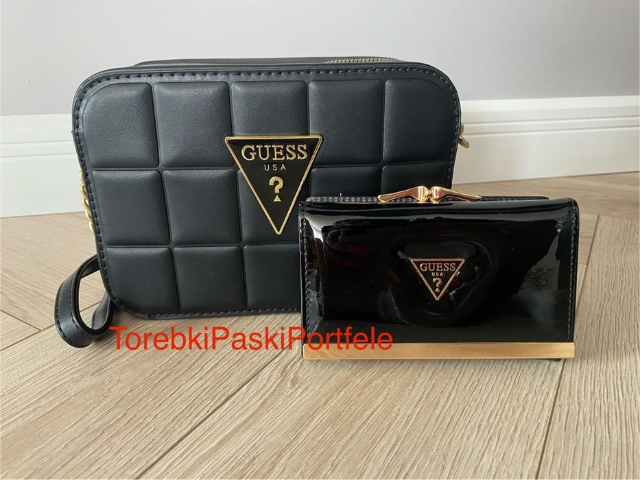 Nowy zestaw Guess , torebka + portfel.